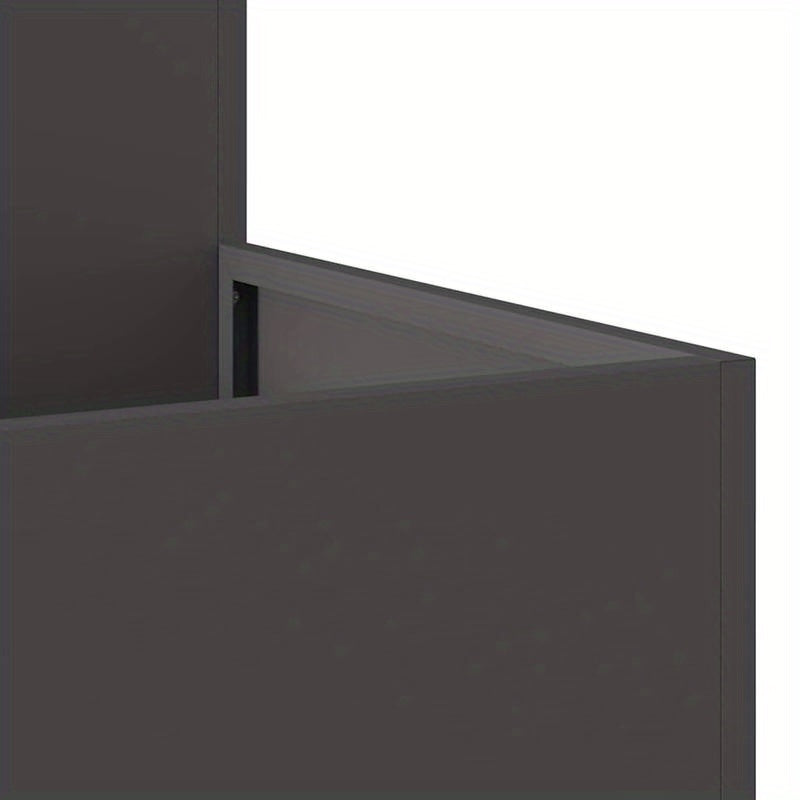 Plantenbak – Tuinbak – Bloembak – Moestuinbak – Verhoogde Bak – Zwart Staal – 100x100x48 cm – Weerbestendig & Duurzaam