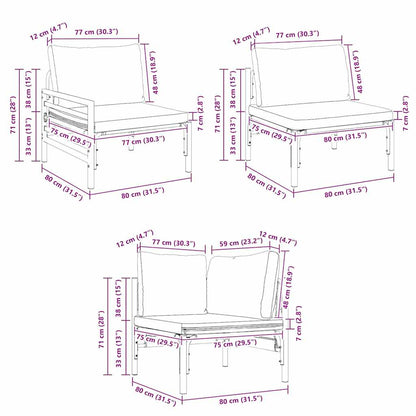 Tuinmeubelset – Tuinbank – Loungeset – Terrasmeubilair – Buitenmeubilair – Inclusief Tafel – Weerbestendig & Ergonomisch Comfortabel