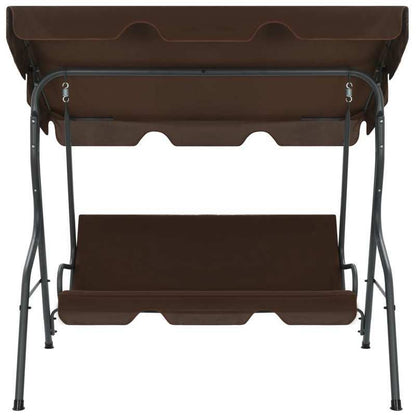 Schommelstoel – Relaxstoel – Schommelbank – Fauteuil – Tuinstoel – Ruim 170x110x153 cm – Duurzaam Weerbestendig Bruin