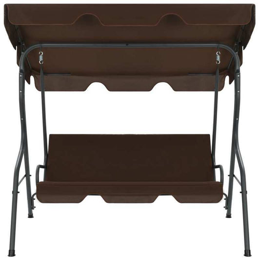 Schommelstoel – Relaxstoel – Schommelbank – Fauteuil – Tuinstoel – Ruim 170x110x153 cm – Duurzaam Weerbestendig Bruin