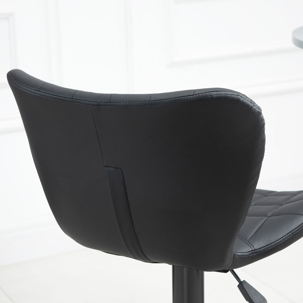 Verstelbare Bar Tafel – Uitschuifbare Bartafel – Hoektafel – Opbergbaar – Barmeubel – Zwart – Verstelbare Lengte en Vorm – 3 Verstelbare Planken