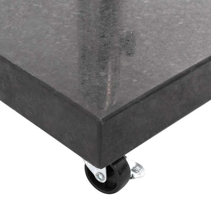 Parasolvoet – Parasolhouder – Kruisvoet – Parasolplaat – Parasolstandaard – Graniet Zwart – 30 kg Gewicht – Stevig Stalen Frame