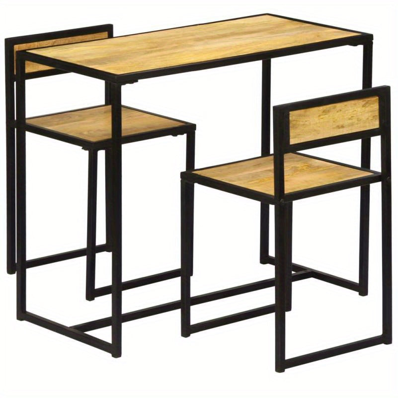 Eettafelset – Eetkamerset – Eethoek – Keukentafelset – Stoelenset – Massief Hout – Rustieke Vintage Stijl – Compact – Duurzaam