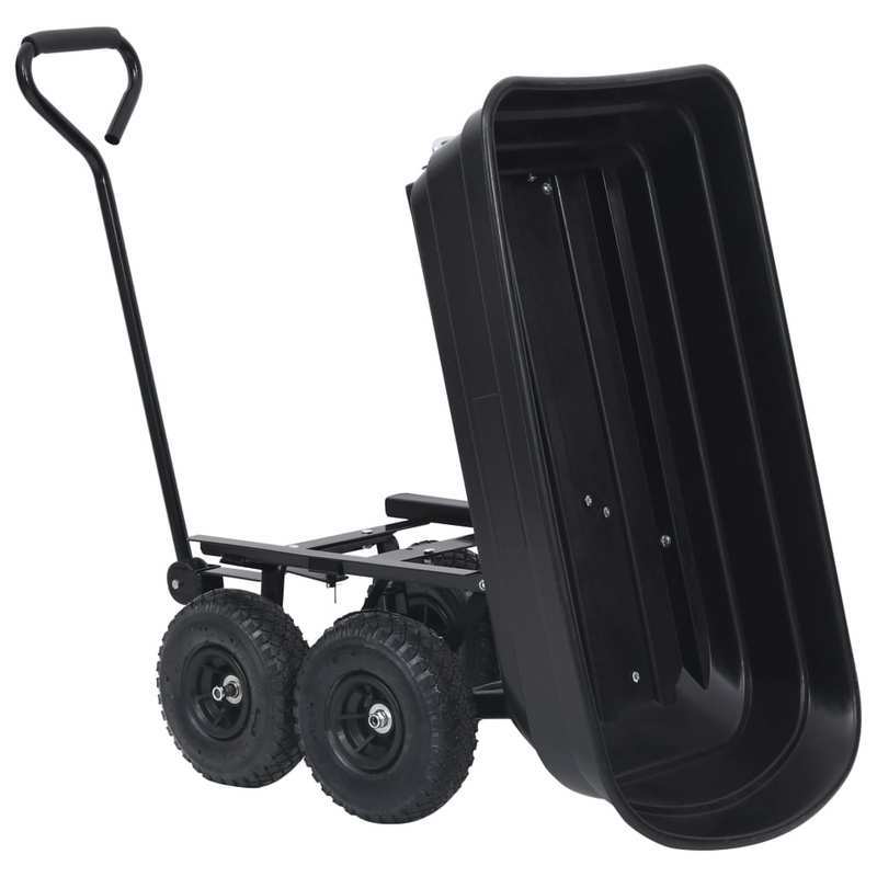 Kruiwagen – Tuinkar – Bouwkar – Zwaar Transport – Tuinwagen – Metalen Frame – 300 kg Draagvermogen – 4 All-Terrain Wielen – Ergonomisch Handvat – Robuust & Onderhoudsvrij