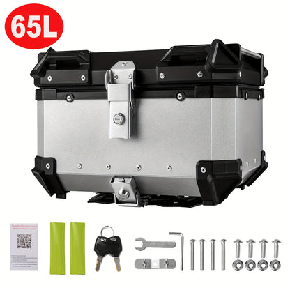 Achterkoffer Motor – Bagagebox – Topkoffer – Motorbox – Motorrugzak – 65L Aluminiumlegering – Waterdicht & Schokabsorberend