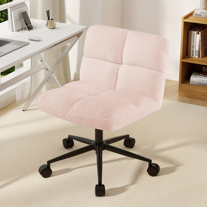 Bureaustoel – Kantoorstoel – Gamestoel – Draaistoel – Bureaukruk – Roze – Ergonomisch Comfort – Verstelbare Hoogte 49-57 cm