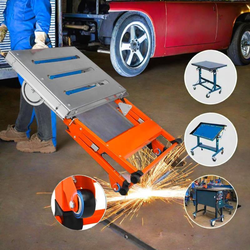 Laswerkbank – Lastafel – Werkbank – Mobiele Werktafel – Inklapbare Werkbank – Stalen Werkblad 76,2x50,8 cm – Verstelbare Hoogte & 181 kg Draagvermogen