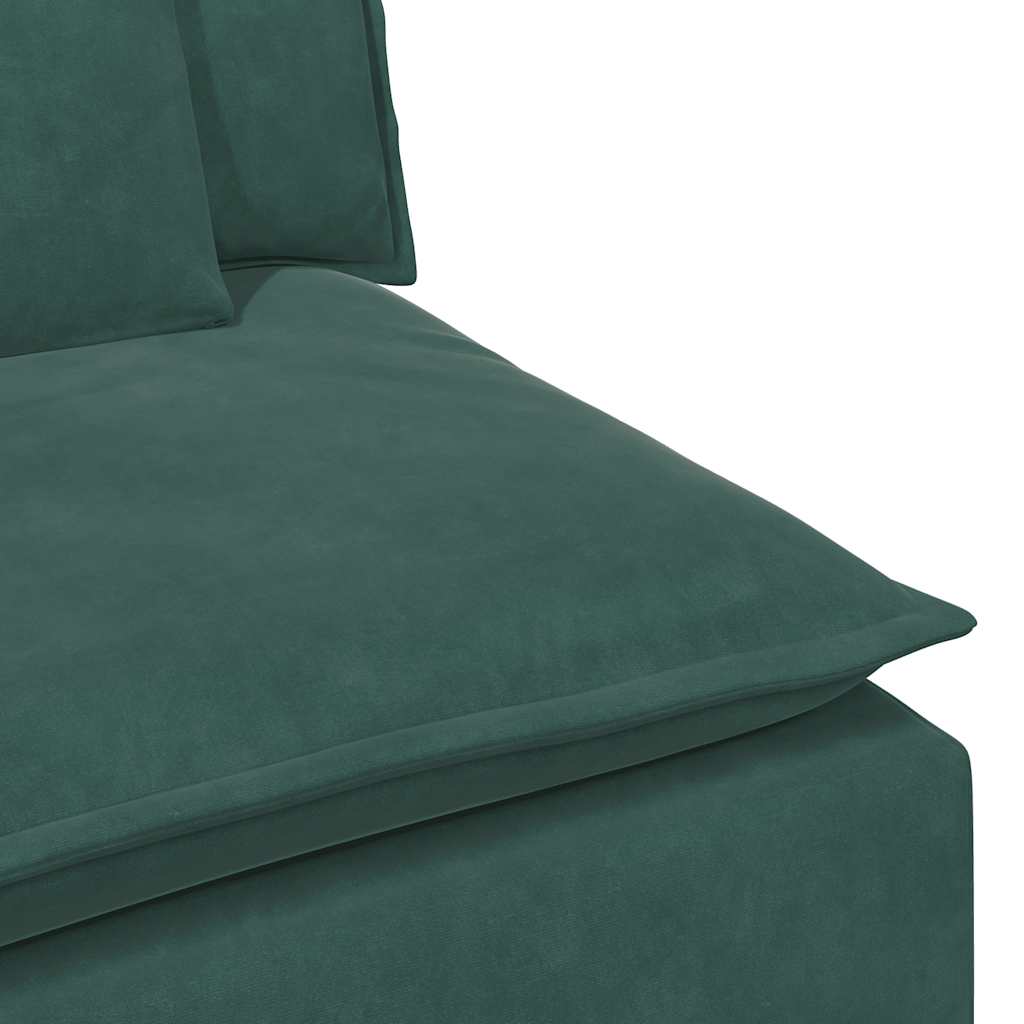 Hoekbank – Modulaire Bank – Loungebank – Zitbank – 3-zitsbank – Lichtgrijs – Polyester Bekleding – Stevig Metalen Frame