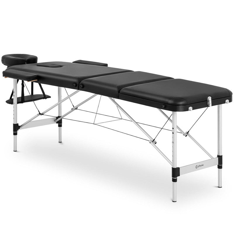 Portable Folding Massage Table Bordeux Black Up to 180 Kg Black