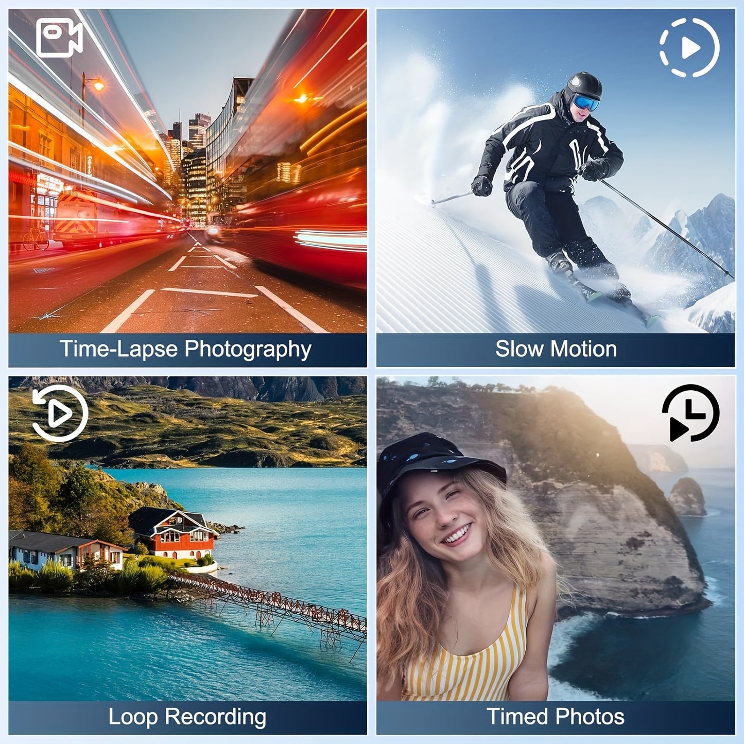 Vlogcamera – Videocamera – Compactcamera – Camcorder – Fotocamera – 4K Ultra HD Video – 48 Megapixels – Wi-Fi & App-bediening – 16x Zoom – 270° Kantelbaar IPS Scherm – Externe Microfoonaansluiting – 3x Langere Batterijduur