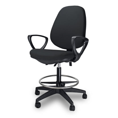 Bureaustoel – Kantoorstoel – Draaistoel – Office Chair – Ergonomische Stoel – Verstelbare Rugleuning – Zwart Nylon Onderstel