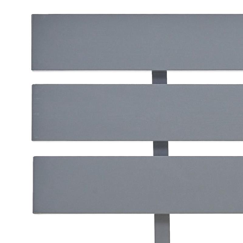 Bedframe – Massief Houten Bed – Grenen Bed – Tweepersoonsbed – Slaapbank – 180x200 cm – Massief Grenenhout – Tijdloos Grijs