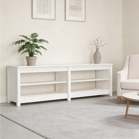 160x36.5x50 cm Solid Wood Shoe | Removable, Temporary, Sturdy and Stable, with Plenty of Storage Space, Modern Style, Floor Mount