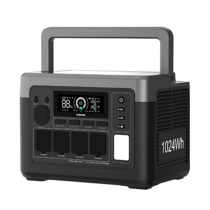 Zonne-accu – Powerstation – Draagbare Generator – Noodstroomvoorziening – Solar Generator – 1024Wh Capaciteit – 1800W Pure Sinusgolf Uitgang