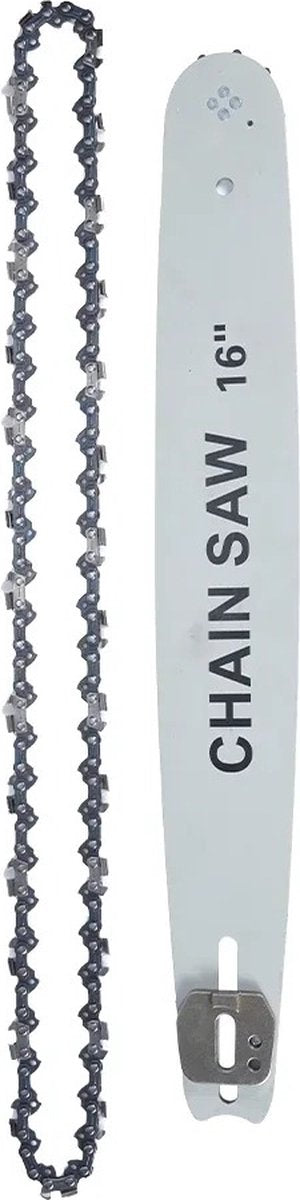 Elektrische Kettingzaag - Kettingzaag met Accu - Houtzaag - Houtbewerking - Boomzaag - Krachtig - 8000W - 16Inch - 2 Accu's - Accu oplader - Ketting en zaagblad - Noodstop - Verstelbare ketting -