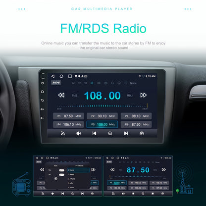 Android 13 Autoradio – Dubbel Din Autoradio – Auto Multimedia Systeem – Touchscreen Autoradio – Navigatiesysteem – 10,1 Inch Scherm – AHD Achteruitrijcamera Met Nachtzicht