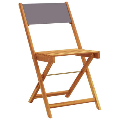 Inklapbare Tuinstoelen – Opvouwbare Stoelen – Buitenstoelen – Campingstoelen – Massief Acaciahout – Polyester Stof – Draagvermogen 110 Kg