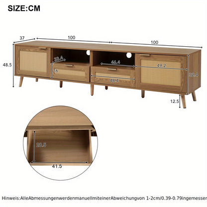 TV Meubel – Tv Kast – Tv Dressoir – Tv Meubels – Tv Meubel Open Vak – Geschikt Voor 127-165,1 cm Tv – Stevige Constructie & Eenvoudige Montage
