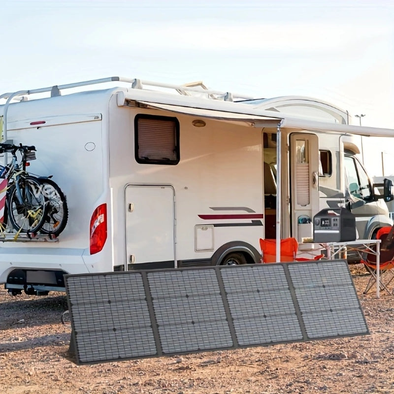 Opvouwbaar Zonnepaneel – Draagbaar Zonnepaneel – Solar Paneel – Mobiel Zonnepaneel – 200W Vermogen – Verstelbare Standaard