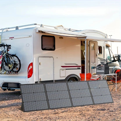 Opvouwbaar Zonnepaneel – Draagbaar Zonnepaneel – Solar Paneel – Mobiel Zonnepaneel – 200W Vermogen – Verstelbare Standaard
