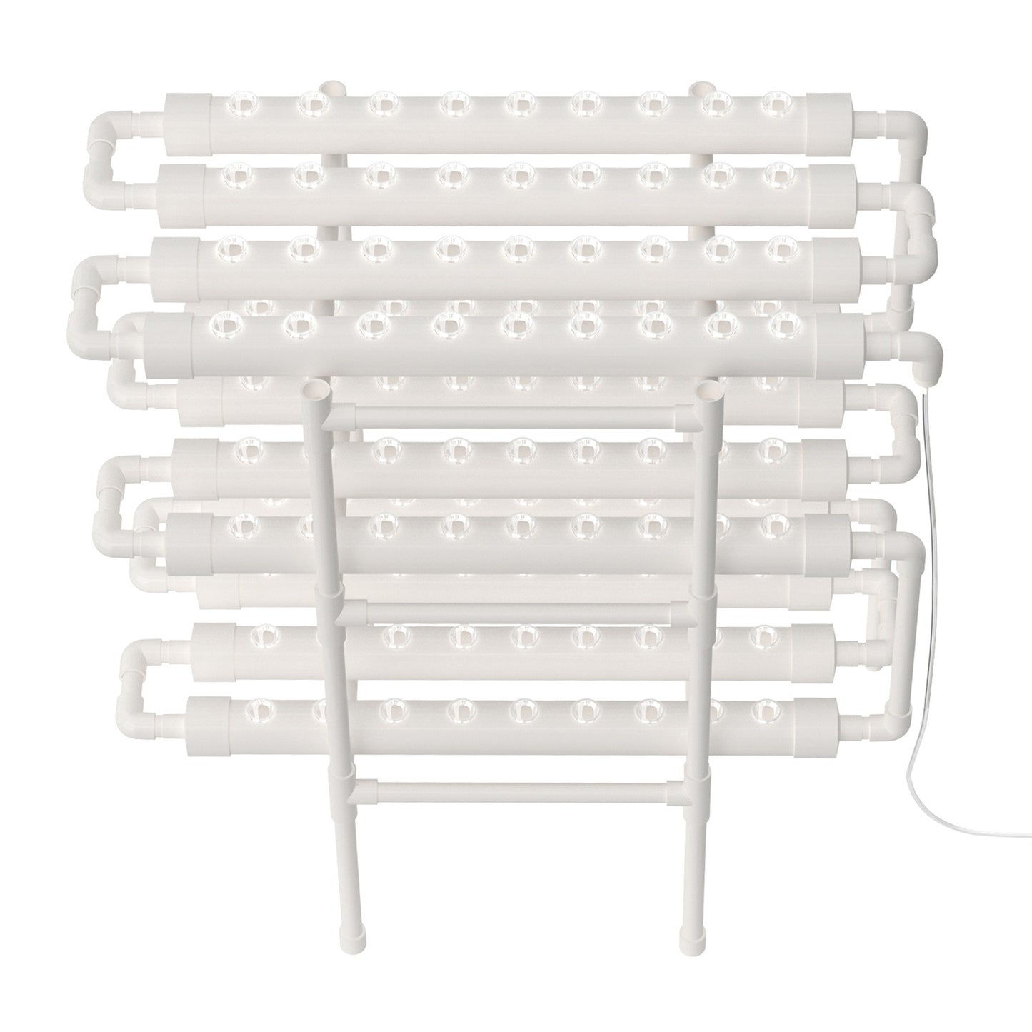 Hydroponicsysteem – Hydrocultuursysteem – Kweekset – Plantenbak – Hydrocultuur Rek – 3 Lagen – 108 Plantplaatsen – Duurzaam PVC – Efficiënt Watercirculatiesysteem
