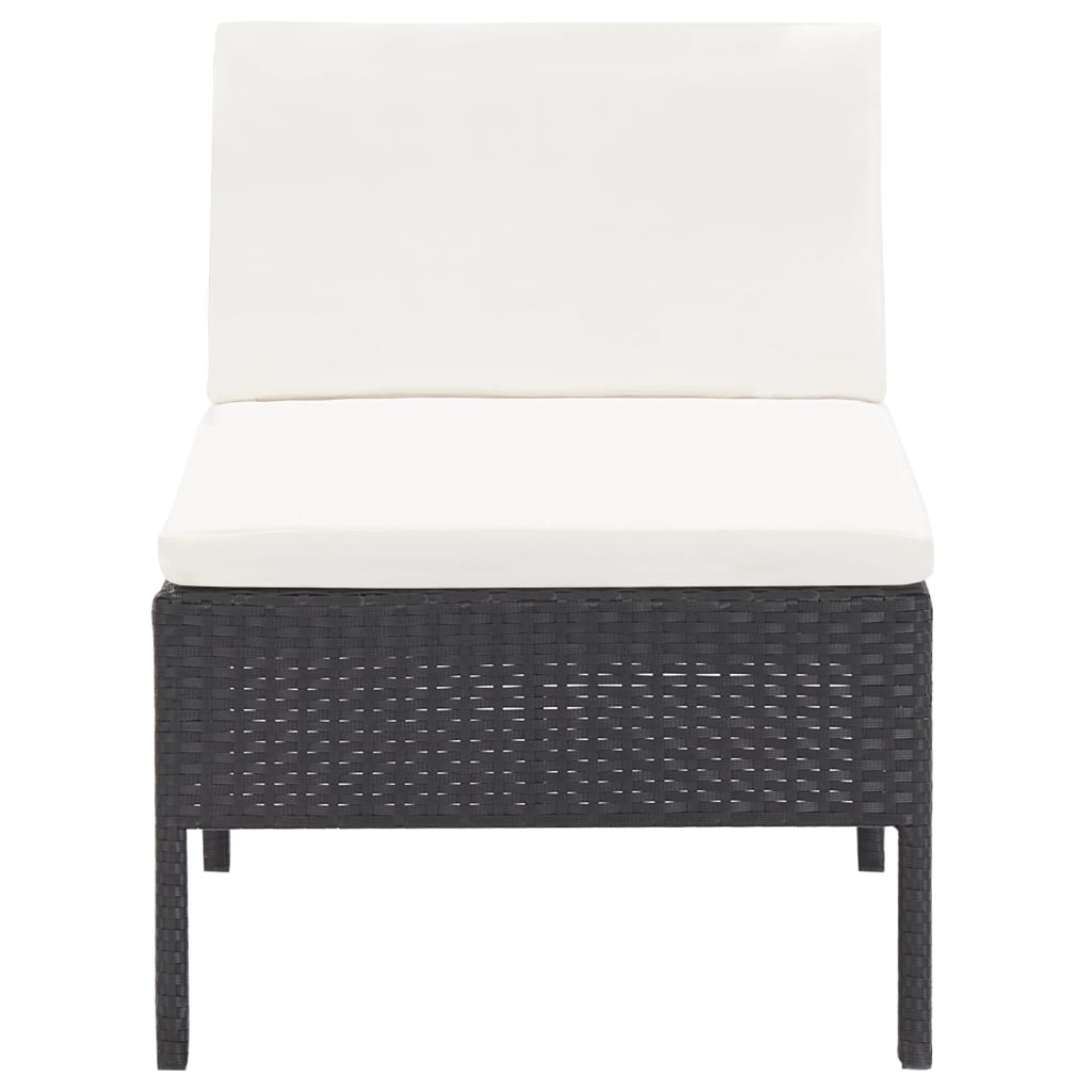 Loungebank – Loungeset – Tuinbank – Outdoor Sofa – 3-Delige Set – Poly Rattan – Weerbestendig Frame – Comfortabele Kussens