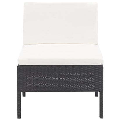 Loungebank – Loungeset – Tuinbank – Outdoor Sofa – 3-Delige Set – Poly Rattan – Weerbestendig Frame – Comfortabele Kussens
