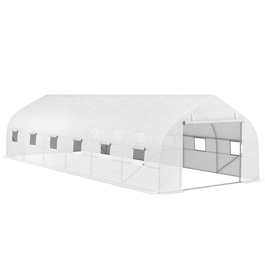 Kweekkas – Serre – Foliekas – Tuinkas – Moestuinkas – Grote Afmeting 24 m² – Stevig Gegalvaniseerd Stalen Frame
