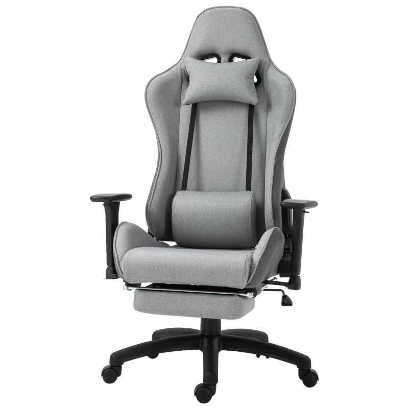 Bureaustoel – Ergonomische Stoel – Office Chair – Draaistoel – Kantoorkruk – Verstelbare Armleuningen – Verwijderbare Lendensteun – Schommelfunctie – Duurzaam Kunststof Frame – Comfortabel Zitten