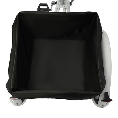 Driewieler – Driewieler Fiets – Volwassenen Driewieler – Driewieler Met Mand – Driewieler 3-Wiel – Wit – 50,8 cm – 8 Versnellingen – Verstelbaar Zadel