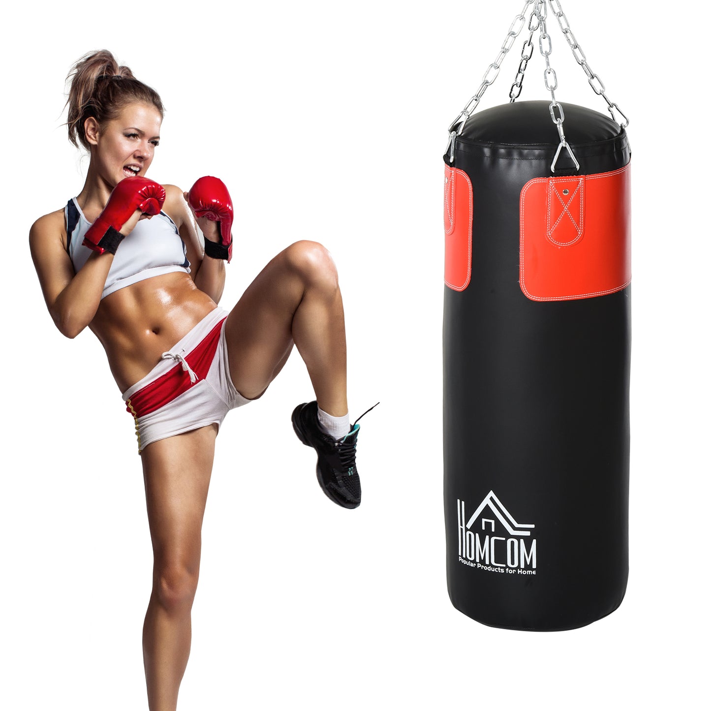 Bokszak – Boksmachine – Boksbal – Kickbokszak – Boksbalset – 16 kg Gewicht – Ø30 x 120 cm Stevig IJzeren Frame