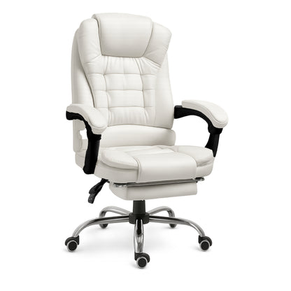 Ergonomische Bureaustoel – Kantoorstoel – Bureaustoel Met Voetensteun – Draaistoel – Relaxstoel – Verstelbare Hoogte 105-115 cm – Rugleuning Tot 135° Met Voetsteun