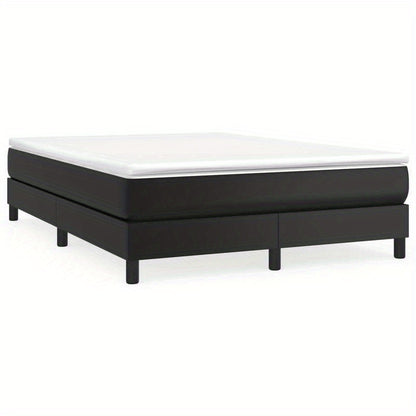 Bed frame Black 140x200cm in Imitation leather Practical, removable, suitable for all seasons