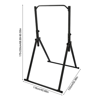 Pull-up Bar – Optrekstang – Krachtstation – Fitnessrek – Inklapbaar – Verstelbare Hoogte 1,75-2,3 m – Carbon Staal Draagkracht 200 kg