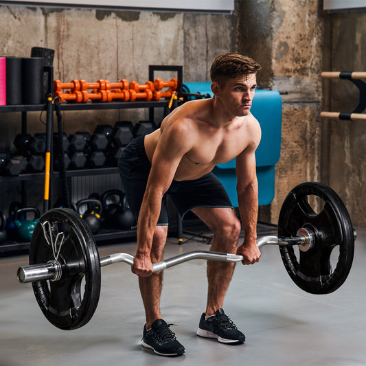 Dumbbellset – Halterset – Halters – Fitnessgewichten – Krachttraining – 2-delige set 15 kg per schijf – Drie handgrepen met rubberen coating