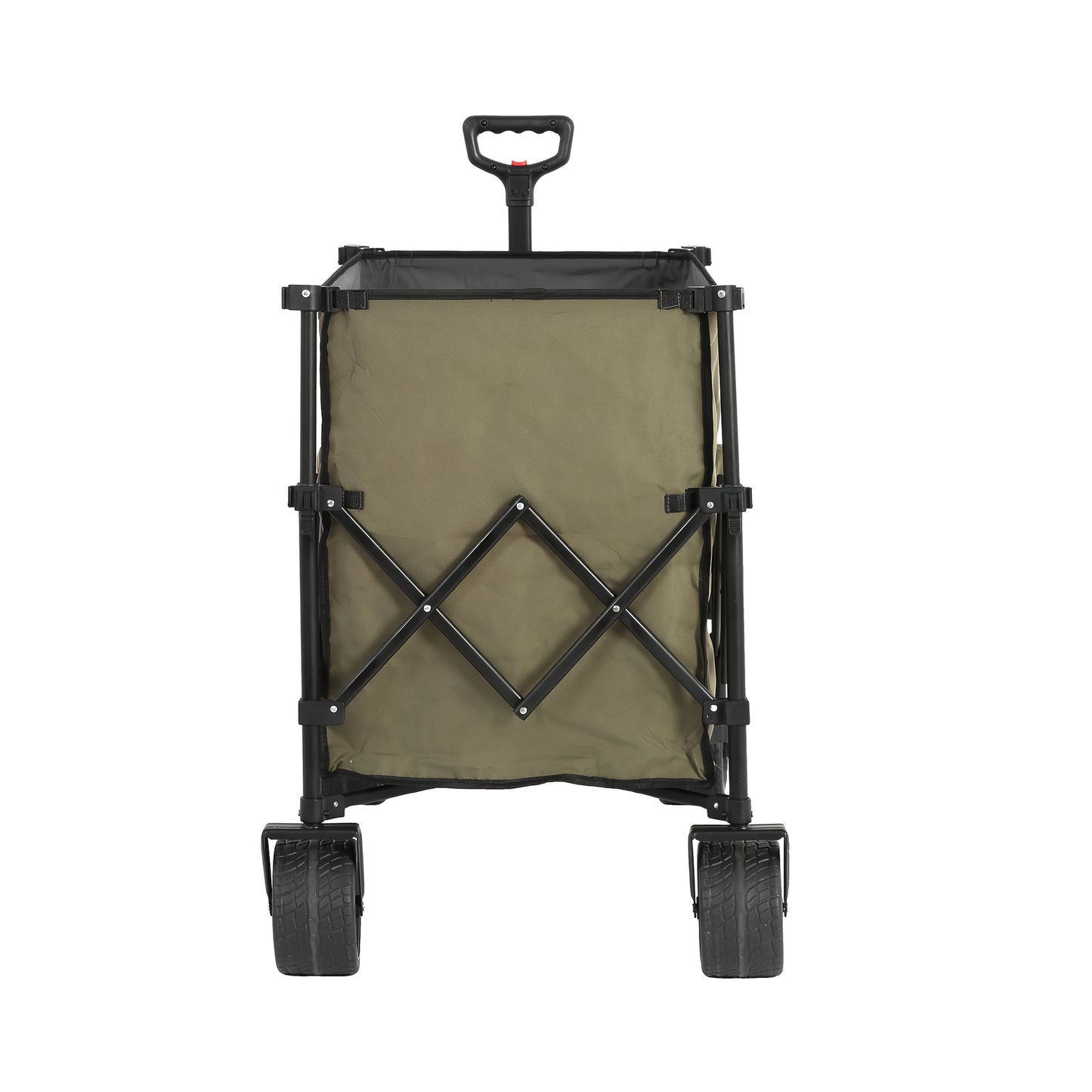 Strandwagen – Bolderkar – Bolderwagen – Transportkar – Tuinkar – Opvouwbaar – Draagvermogen 99,7 kg – 300L Inhoud – All-Terrain Wielen – Bekerhouder – Beige