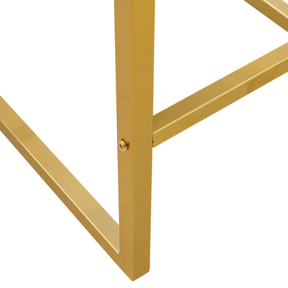 2 Sets of Nordic-Style Black Bar Stools | Square Design with Golden Metal Legs for a Sleek And Comfortable Look, Designed to Meet Diverse Product Needs, Metal Material, Assembled
