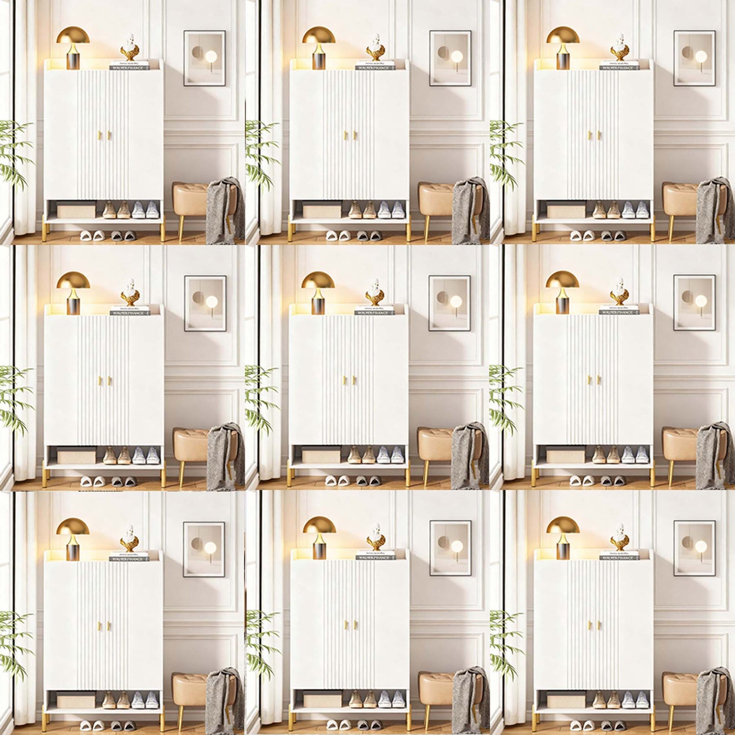 Vrijstaande Schoenenkast – Schoenrek – Schoenopberger – Schoenmeubel – Schoenenkast Met Deuren – 6 Lagen Met Verstelbare Planken – Compact Voor Hal En Woonkamer