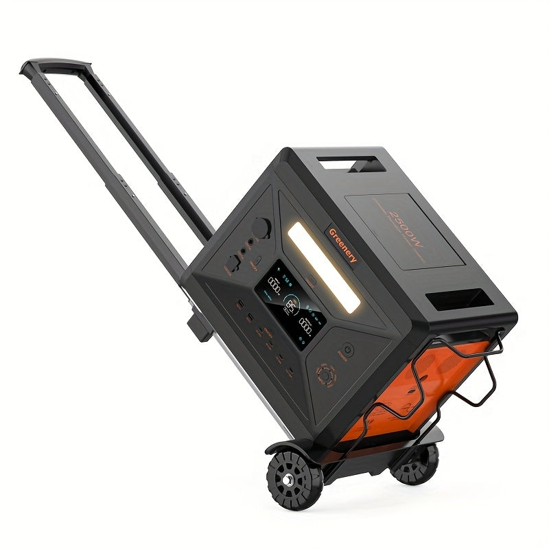 Zonnegenerator – Powerstation – Draagbare Generator – Energiecentrale – Zonne-energie Systeem – 2500W Continu Vermogen – 2304Wh Lithium-Polymeer Accu