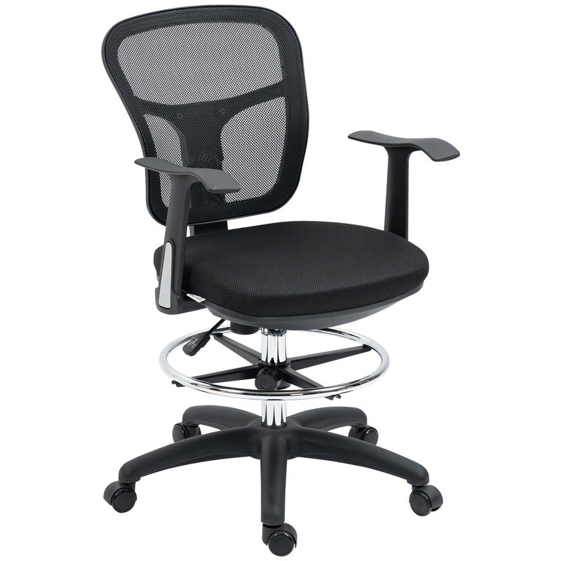 Ergonomische Bureaustoel – Office Chair – Ergonomische Stoel – Bureaustoel Voor Thuis – Draaistoel – Verstelbare Hoogte 59-115cm – Uitschuifbare Voetensteun – Ademend Mesh Rugleuning