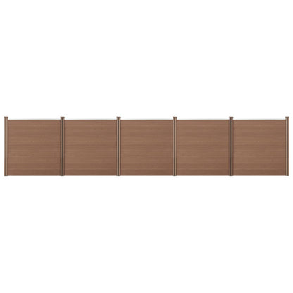 WPC Tuinscherm – Tuinafscheiding – Schutting – Privacyscherm – Windscherm – Bruin 183x879 cm – Duurzaam & Weerbestendig – Eenvoudig Zelf Te Plaatsen