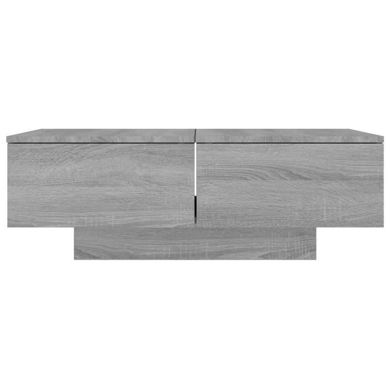 Woonkamertafel – Salontafel – Koffietafel – Bijzettafel – Dressoir Tafel – Grijs – Stevig Hardhout – Compact Ruimtebesparend Design