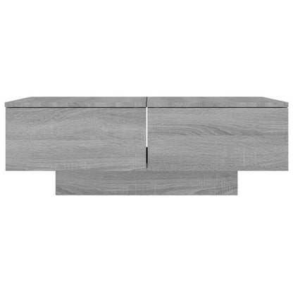 Woonkamertafel – Salontafel – Koffietafel – Bijzettafel – Dressoir Tafel – Grijs – Stevig Hardhout – Compact Ruimtebesparend Design