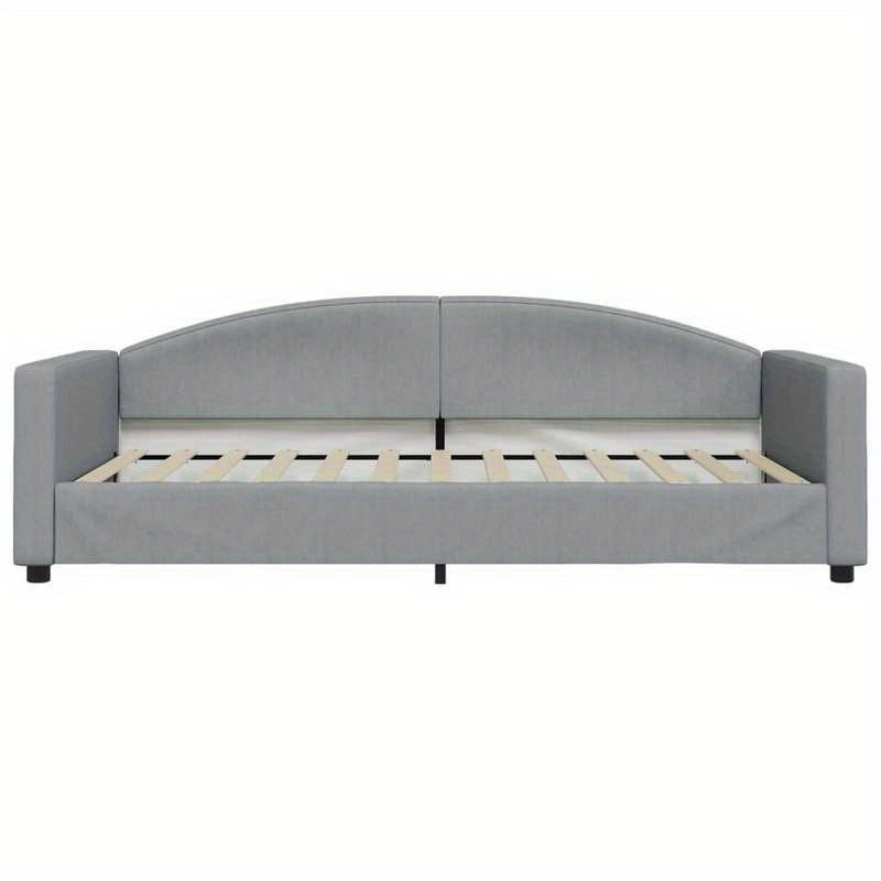 Sofa Bed – Slaapbank – Bedbank – Logeerbed – Slaapbank Met Matras – Lichtgrijze Stof – Uitneembaar Matras 100x200 cm – Geschikt Voor Elk Seizoen