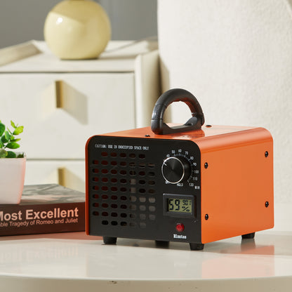 Ozongenerator – Ozonisator – Luchtzuiveraar – Geurverwijderaar – Air Purifier – 12000 mg/h Ozonproductie – Timer 0-120 Minuten met Vochtigheidsdisplay