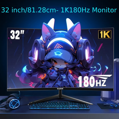 Gaming Monitor – Curved Monitor – Full HD Scherm – 32 Inch Scherm – VA Paneel – 180Hz Verversingssnelheid – 1800R Kromming