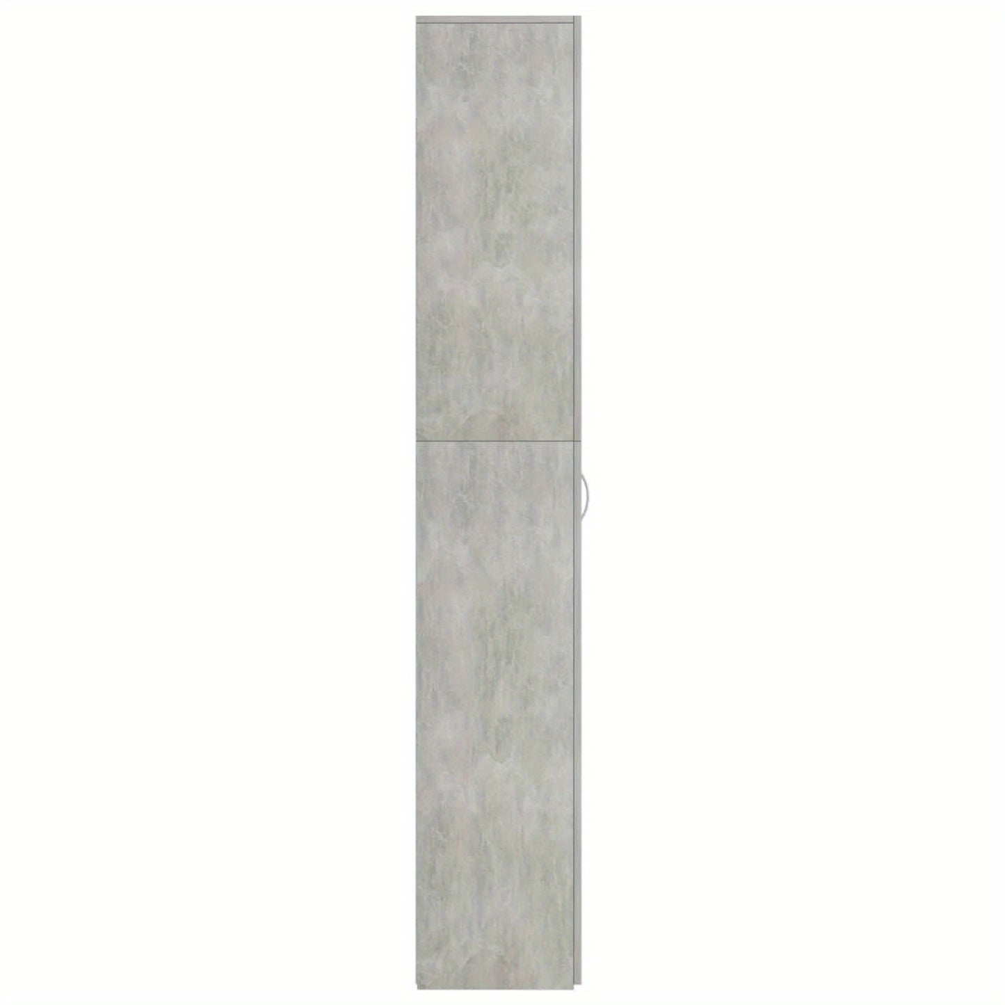 Kantoorkast – Opbergkast – Vitrinekast – Dressoir – Boekenkast – Hoekplanken – Beton Grijs – 60x32x190 cm – Gemaakt van Spaanplaat