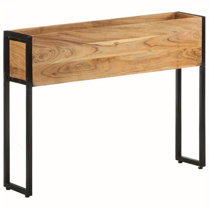 Plantenbak – Bloembak – Kruidenbak – Tuinbak – Plantencontainer – Robuust Acaciahout – 90x20x68 cm – Geschikt Voor Balkon En Terras