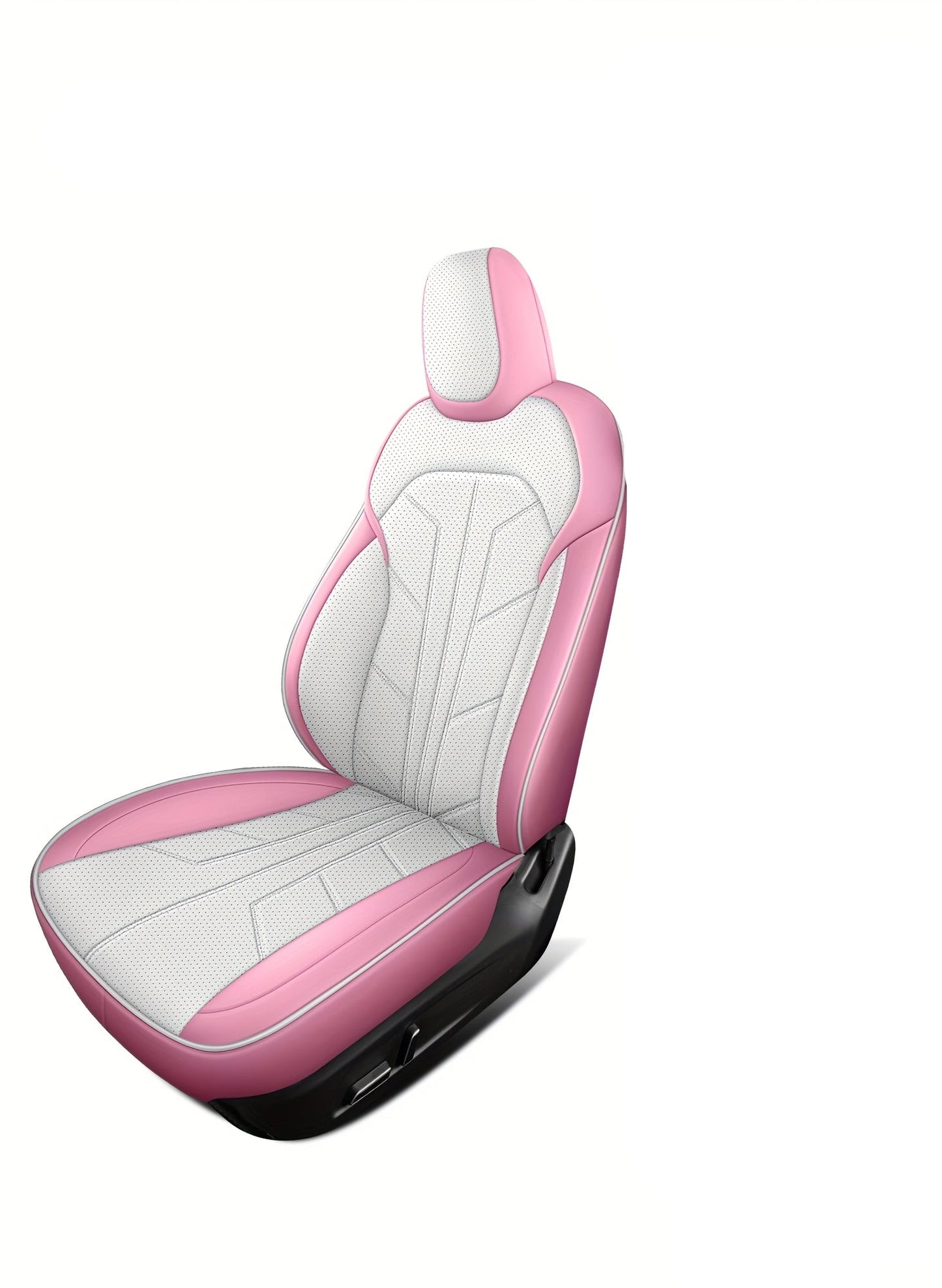 Universele Stoelhoes Auto – Autostoelhoes – Stoelbekleding – Stoelbescherming – Stoelhoez Roze – Memory Foam Comfort – Duurzaam PU Leer