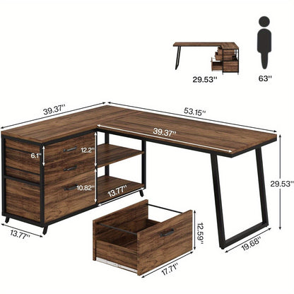 Bureau – Bureautafel – Computerbureau – Werktafel – Studietafel – Industrieel Design – Groot Werkblad 180x80 cm – Stevig Houten Tafelblad